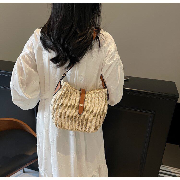 Straw Woven Crossbody Bag