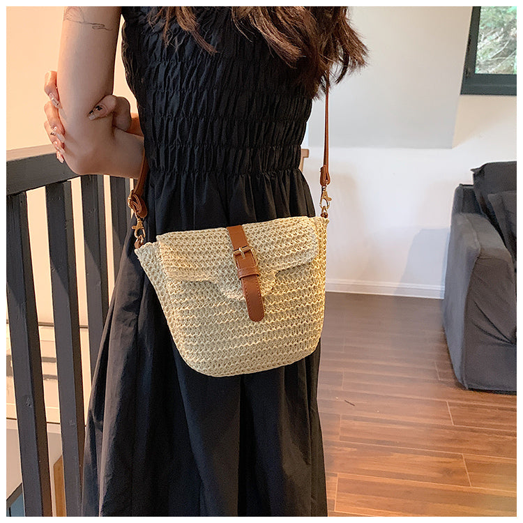 Straw Woven Crossbody Bag