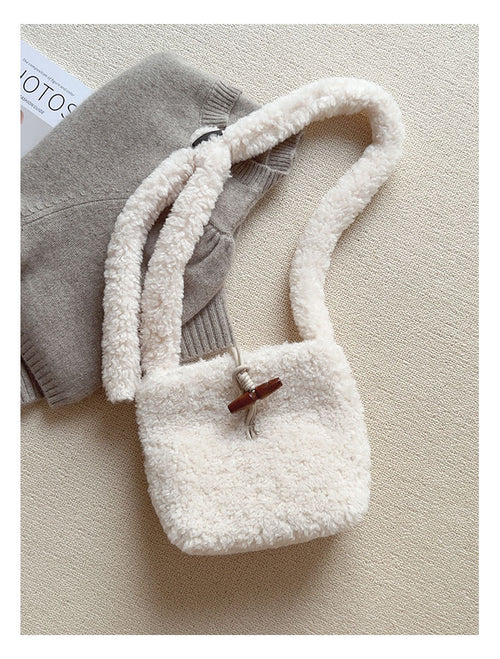 Faux Furry Crossbody Bag