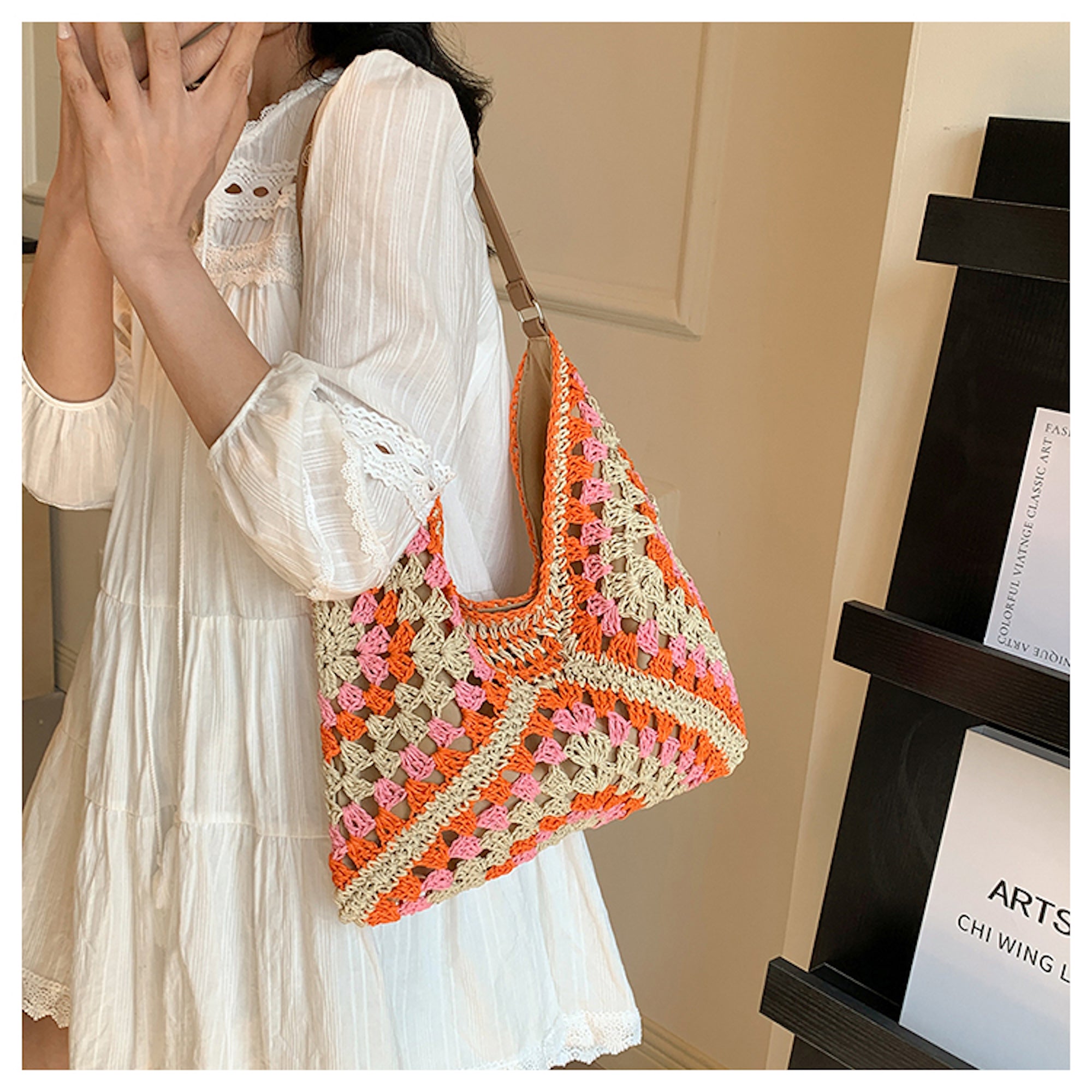 Straw Woven Fashion Shoulder Bag