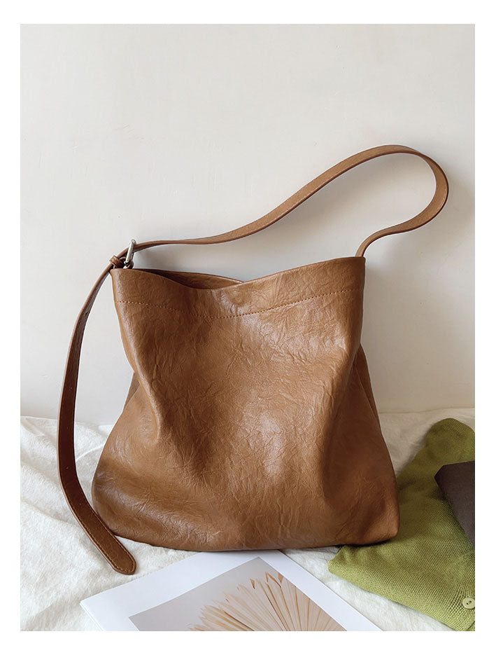 Simple Leather Tote Bag
