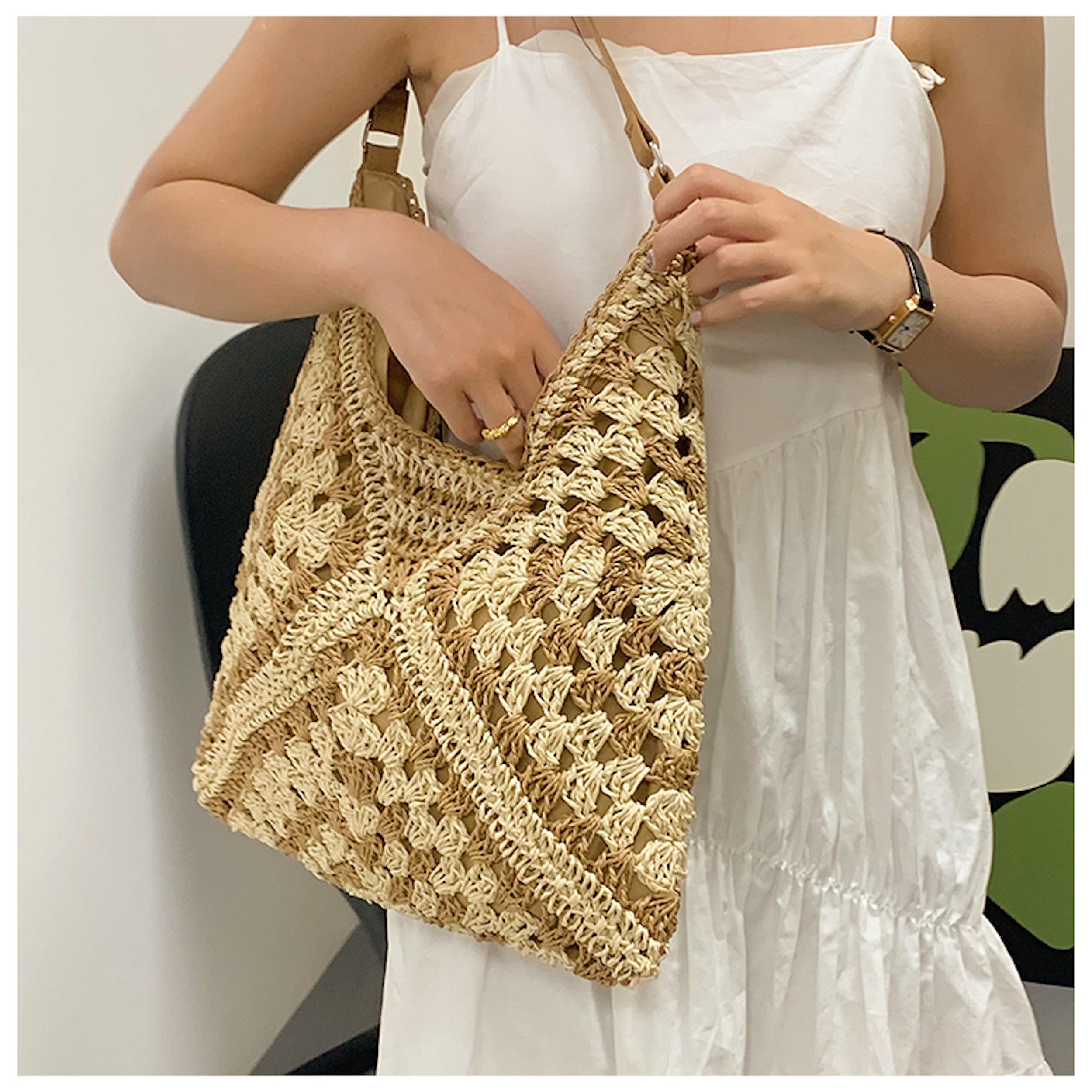 Straw Woven Fashion Shoulder Bag