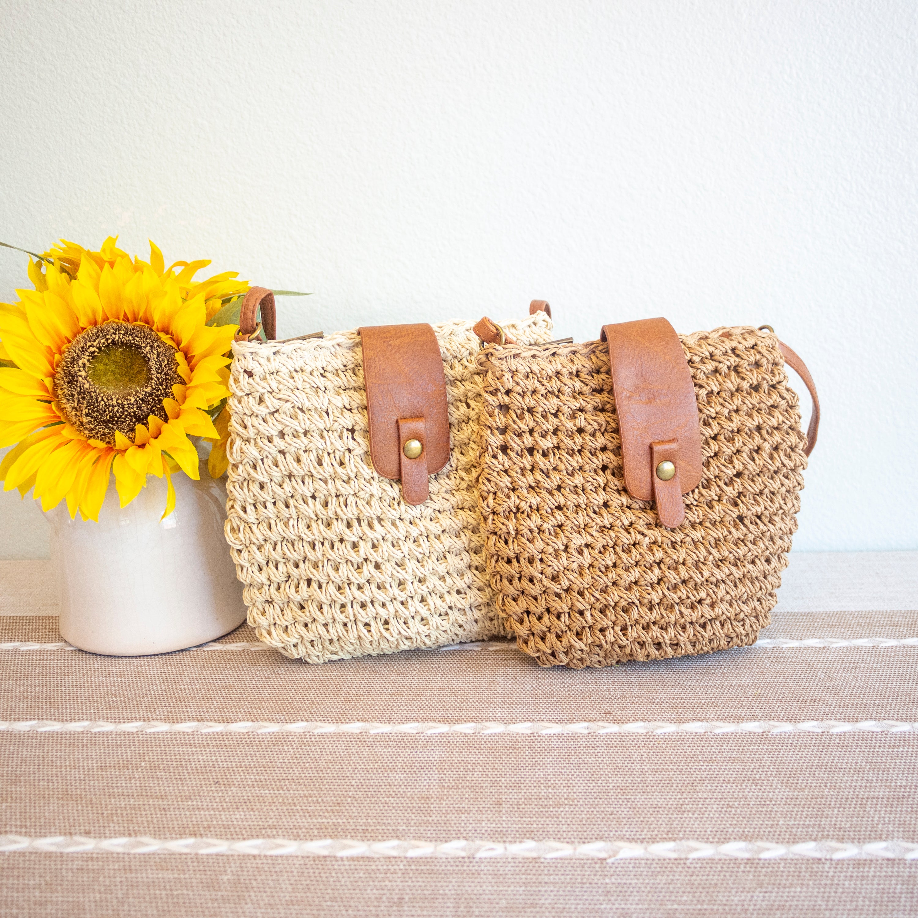 Straw Woven Crossbody Bag