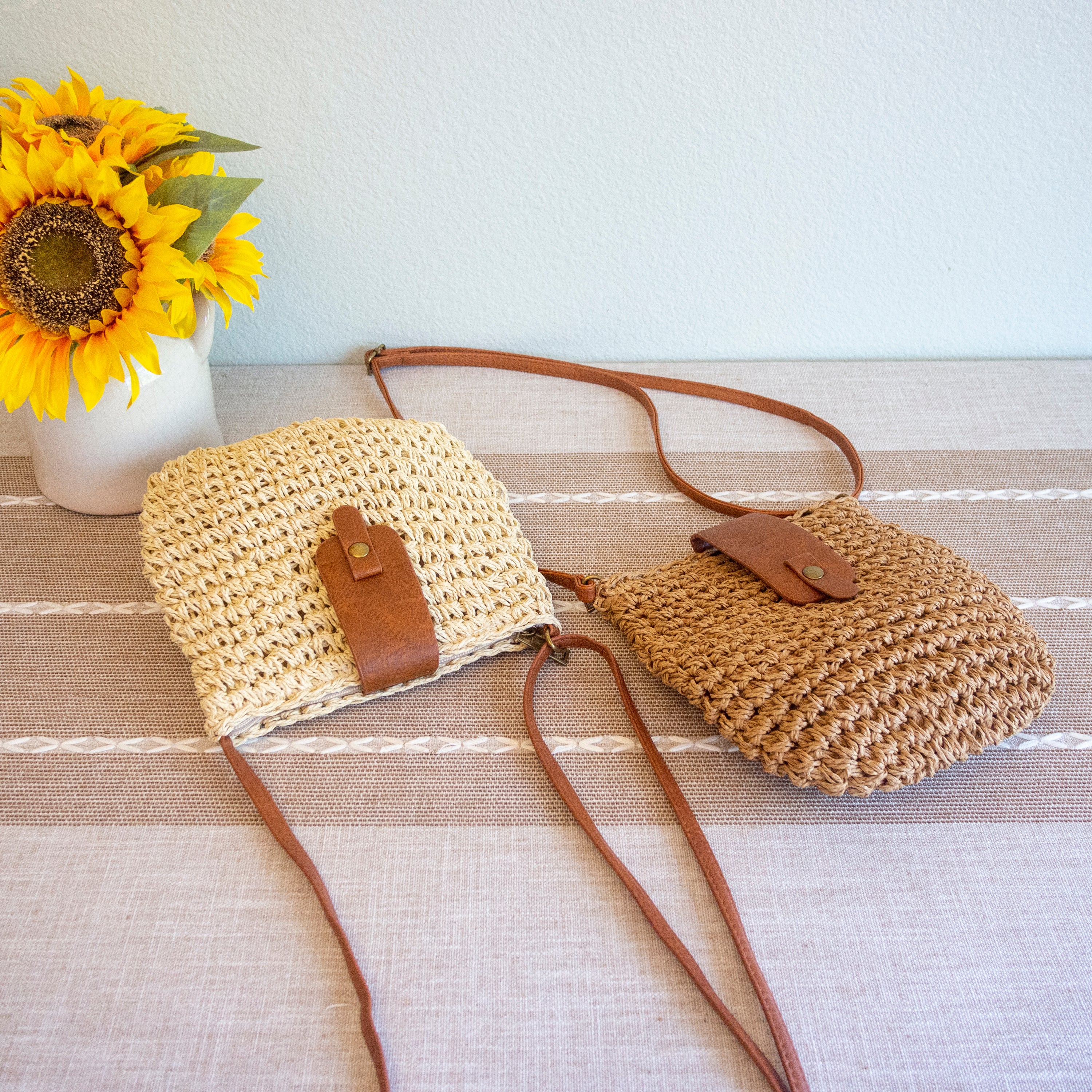 Straw Woven Crossbody Bag
