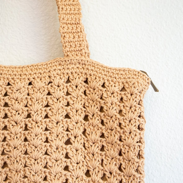 Elena Handbags Handmade Crochet Retro Style Tote Bag