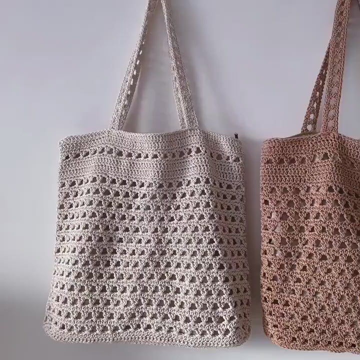 Handmade Crochet Retro Style Tote Bag
