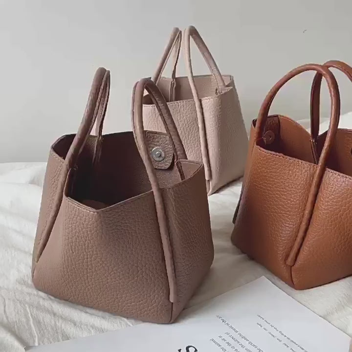 Soft Leather Bucket Bag