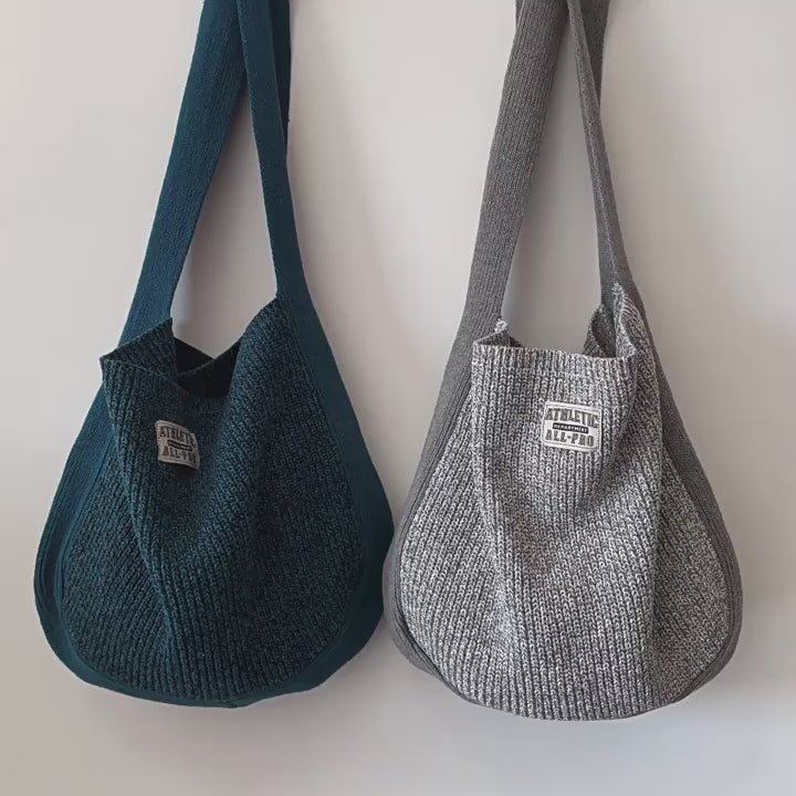 Cotton Knit Shoulder Bag