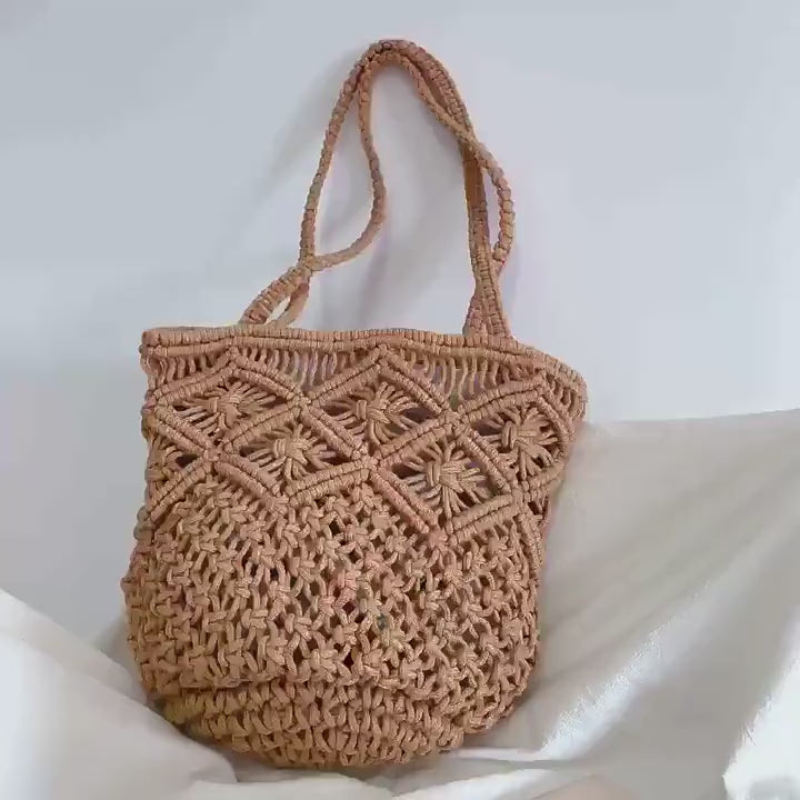 Retro Cotton Bucket Shoulder Bag