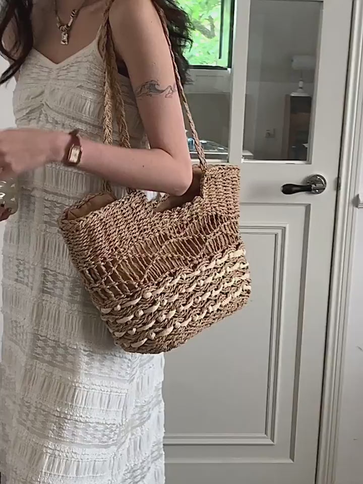 Straw Fashion Summer Shoulder Bag