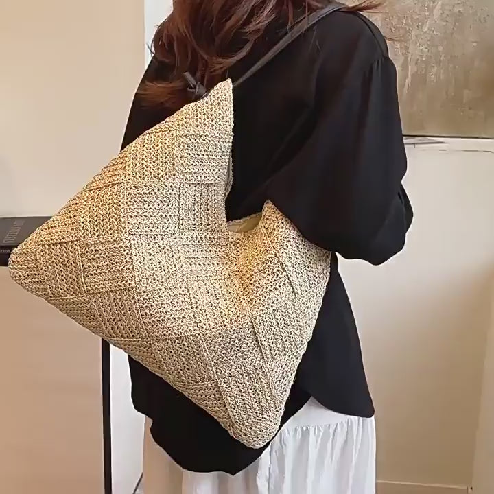 Straw Woven Fashion Shoulder Bag