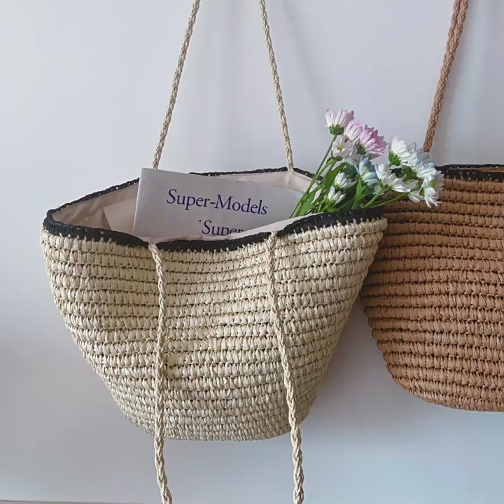 Summer Straw Basket Summer Tote