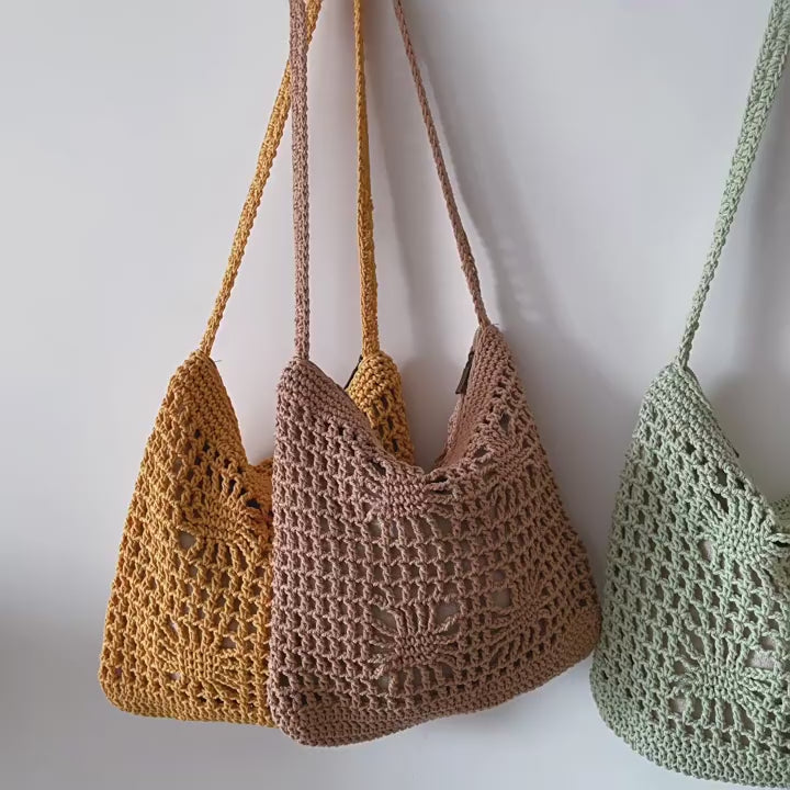 Handmade Crochet Crossbody Handbags