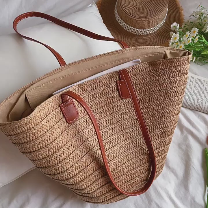 Summer Basket Tote Bag