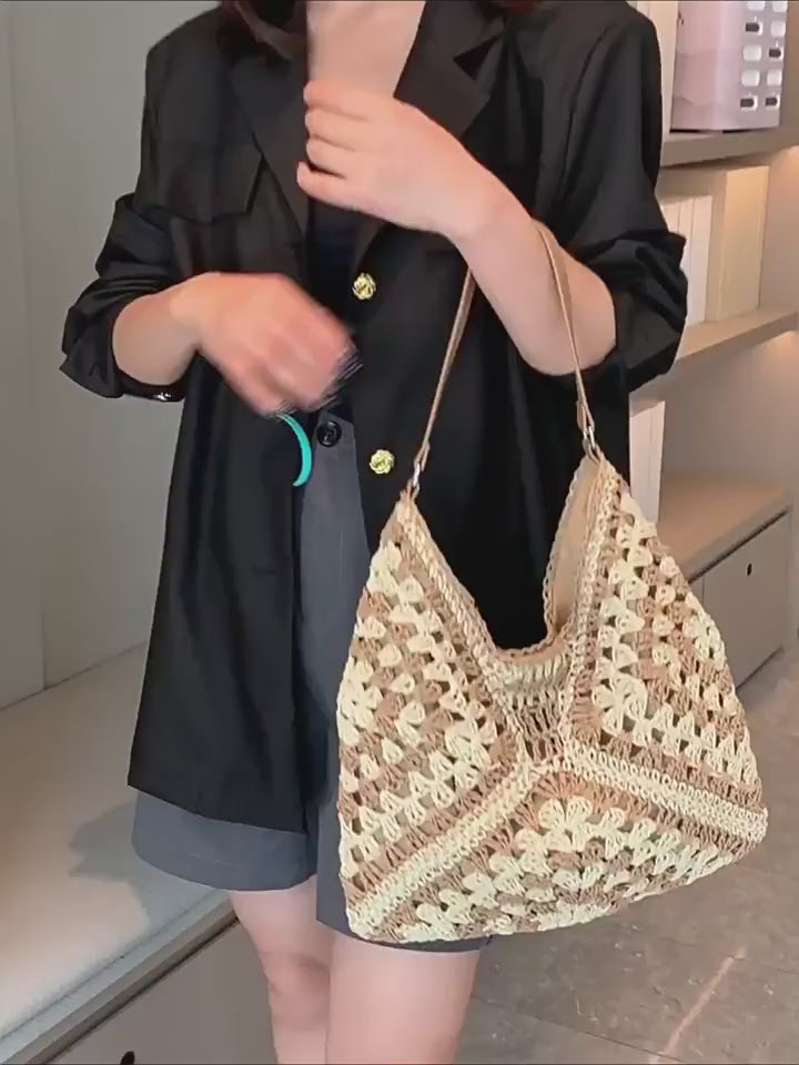 Straw Woven Fashion Shoulder Bag