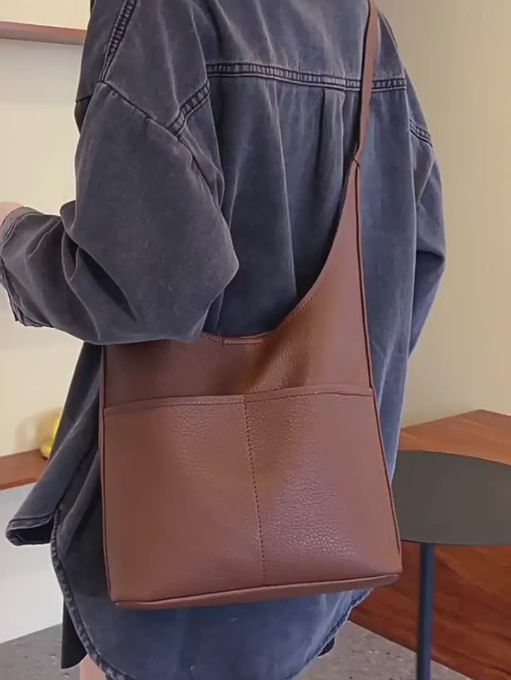 Simple Leather Tote Bag