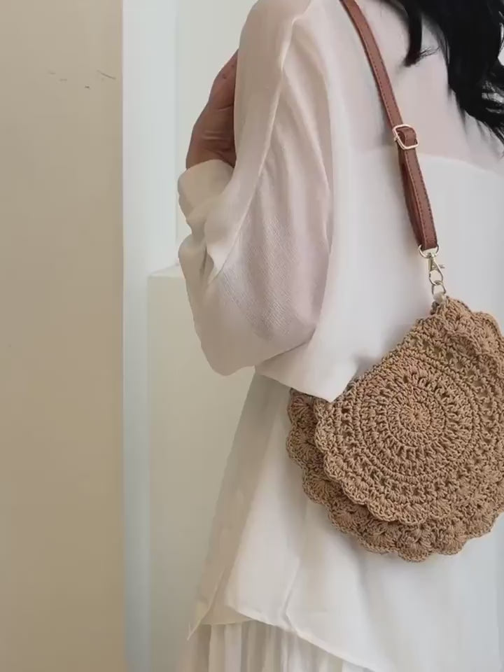 Boho Crochet Crossbody Bag