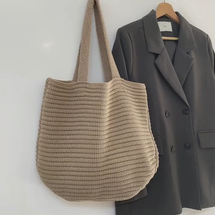 Large Crochet Tote Bag