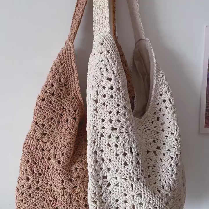 Boho Crochet Shoulder Bag
