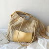 Buy Online High Quality, Unique Handmade Straw Woven Tote Bag with Leather Accent - Elena Handbags