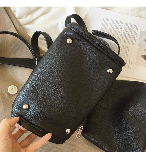 Elena Handbags Ultra Soft Leather Bucket Bag
