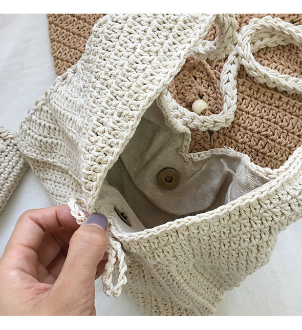 Buy Online High Quality, Unique Handmade Handmade Crochet Floral Purse, Hand Woven Crossbody Bag, Cotton Purse, Amigurumi Shoulder Bag, Crossbody Bag - Elena Handbags
