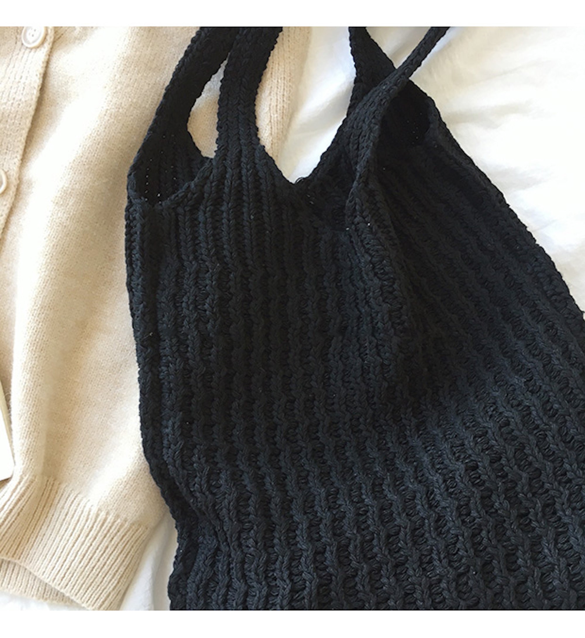 Buy Online High Quality, Unique Handmade Retro Twist Cotton Knitted Shoulder Bag, Fashion Casual Bag, Handmade Gift for Her, Women's Hand Woven Bag - Elena Handbags