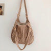 Buy Online High Quality, Unique Handmade Retro Artsy Twist Cotton Knitted Shoulder Bag, Hand Woven, Fashion Casual Bag, Gift for Her, Women's Woven Bag - Elena Handbags