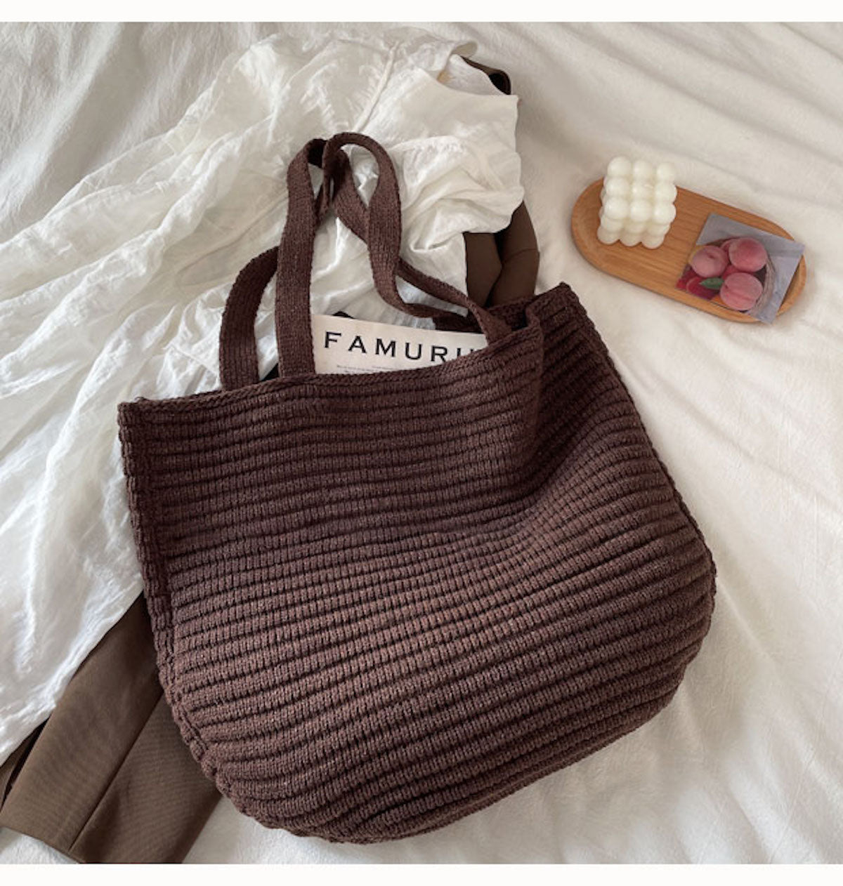 Large Crochet Tote Bag