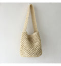 Buy Online High Quality, Unique Handmade Straw Shoulder Bucket Bag, Minimalistic Basket Design, Small Size, Handmade Summer Beach Purse, Raffia Bag - Elena Handbags