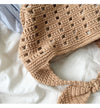 Buy Online High Quality, Unique Handmade Medium Crochet Cotton Bucket Bag, Minimalistic Basket Design, Hand Crochet Woven Purse, Fashion Casual Bag, Women's Purse, Shoulder Bag - Elena Handba