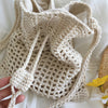 Buy Online High Quality, Unique Handmade Retro Artsy Cotton Knitted Shoulder Bag, Handmade Crochet Crossbody Bag, Fashion Casual Bag, Gift for Her, Women's Woven Drawstring Bag - Elena Handba