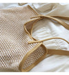 Buy Online High Quality, Unique Handmade Straw Woven Fishnet Tote Bag with Inner Pouch, Retro Vibes, Summer Bag, Everyday Shoulder Bag, Beach Bag - Elena Handbags