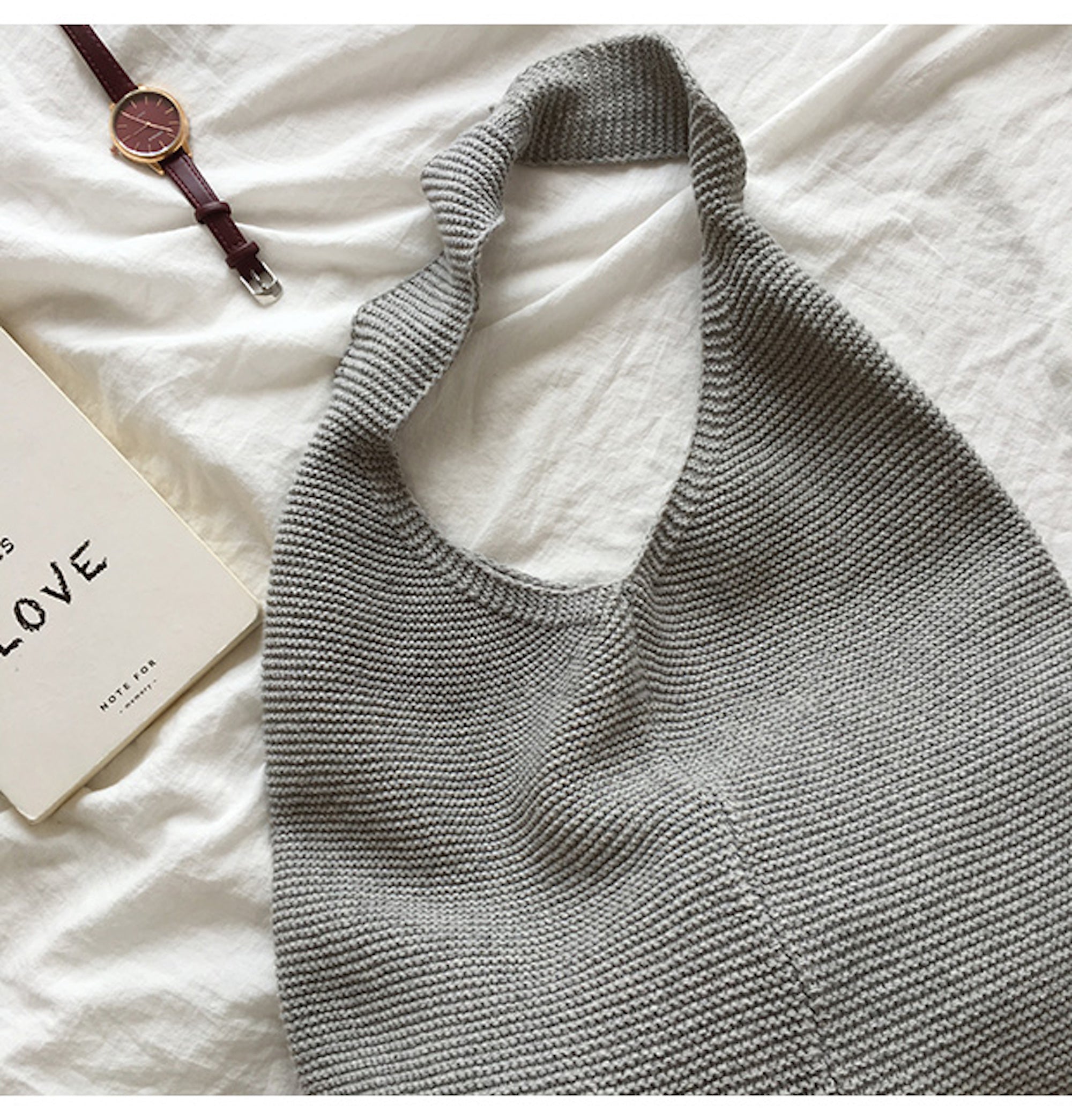 Buy Online High Quality, Unique Handmade Retro Cotton Knitted Shoulder Bag, Fashion Casual Bag, Handmade Gift for Her, Women's Hand Woven Bag - Elena Handbags