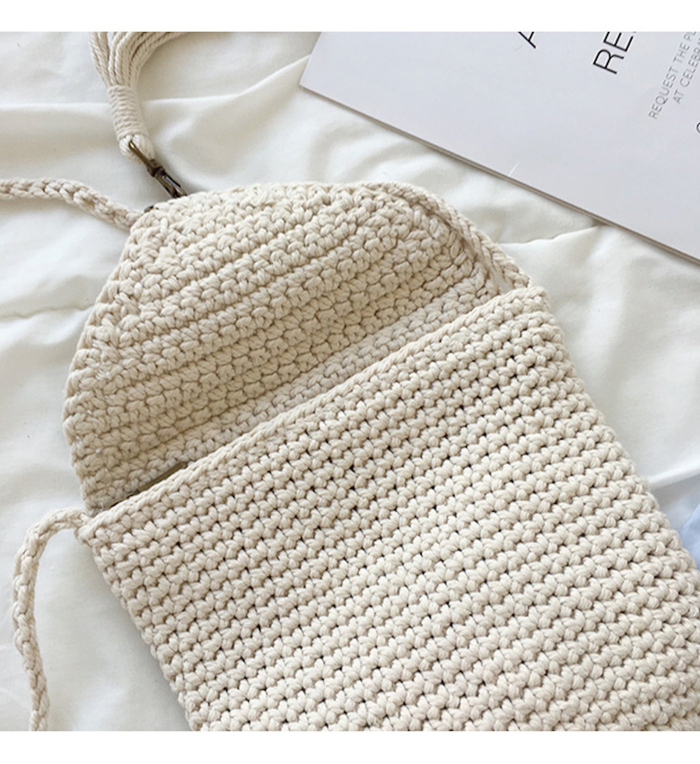 Elena Handbags Handmade Crochet Mini Purse with Tassel