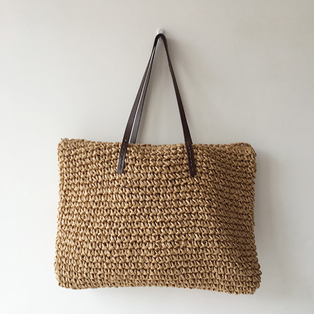 Buy Online Elena Handbags Everyday Large Straw Woven Summer Bag