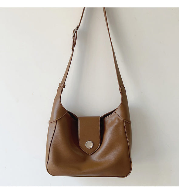 Elena Handbags Retro Leather Messenger Tote Bag