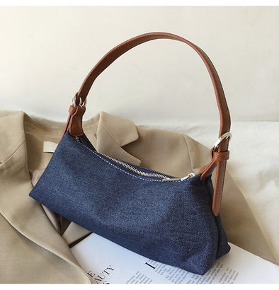 Buy Online Elena Handbags Classic Everyday Denim Shoulder Bag