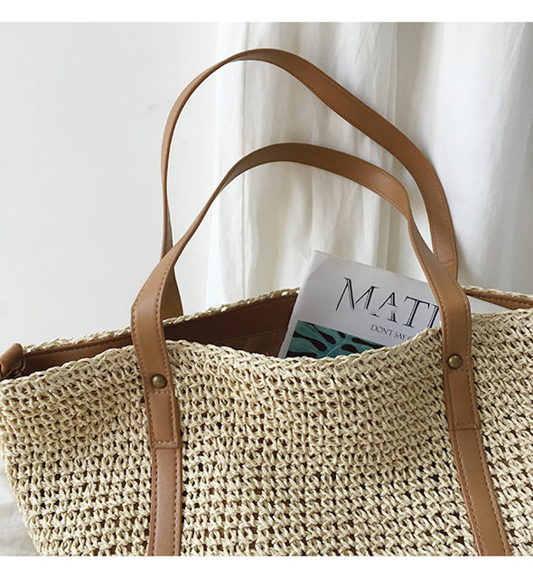 Woven Handbag Summer Straw Handbags 2021 Fashion Women's Summer