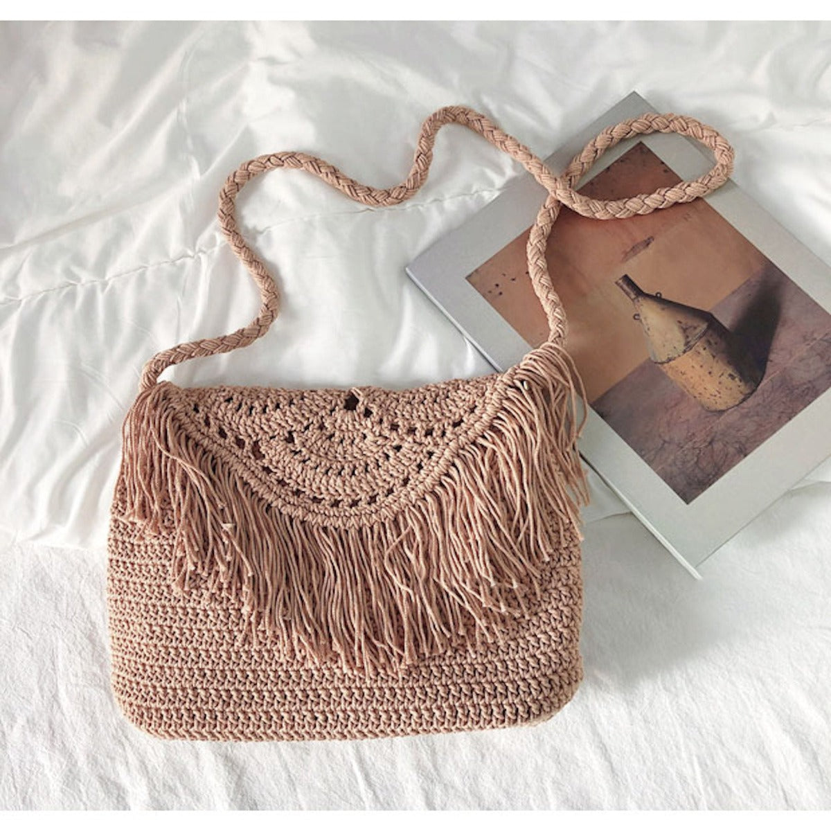 Source Designer Embroidered Beach style handbag - Bohemian fashion