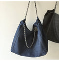 Buy Online Elena Handbags Retro Chain Strap Denim Shoulder Bag
