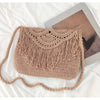 Buy Online High Quality, Unique Handmade Bohemian Tassel Beach Bag, Women Crochet Fringed Crossbody Bag, Hand Knitted Boho Shoulder Bag - Elena Handbags