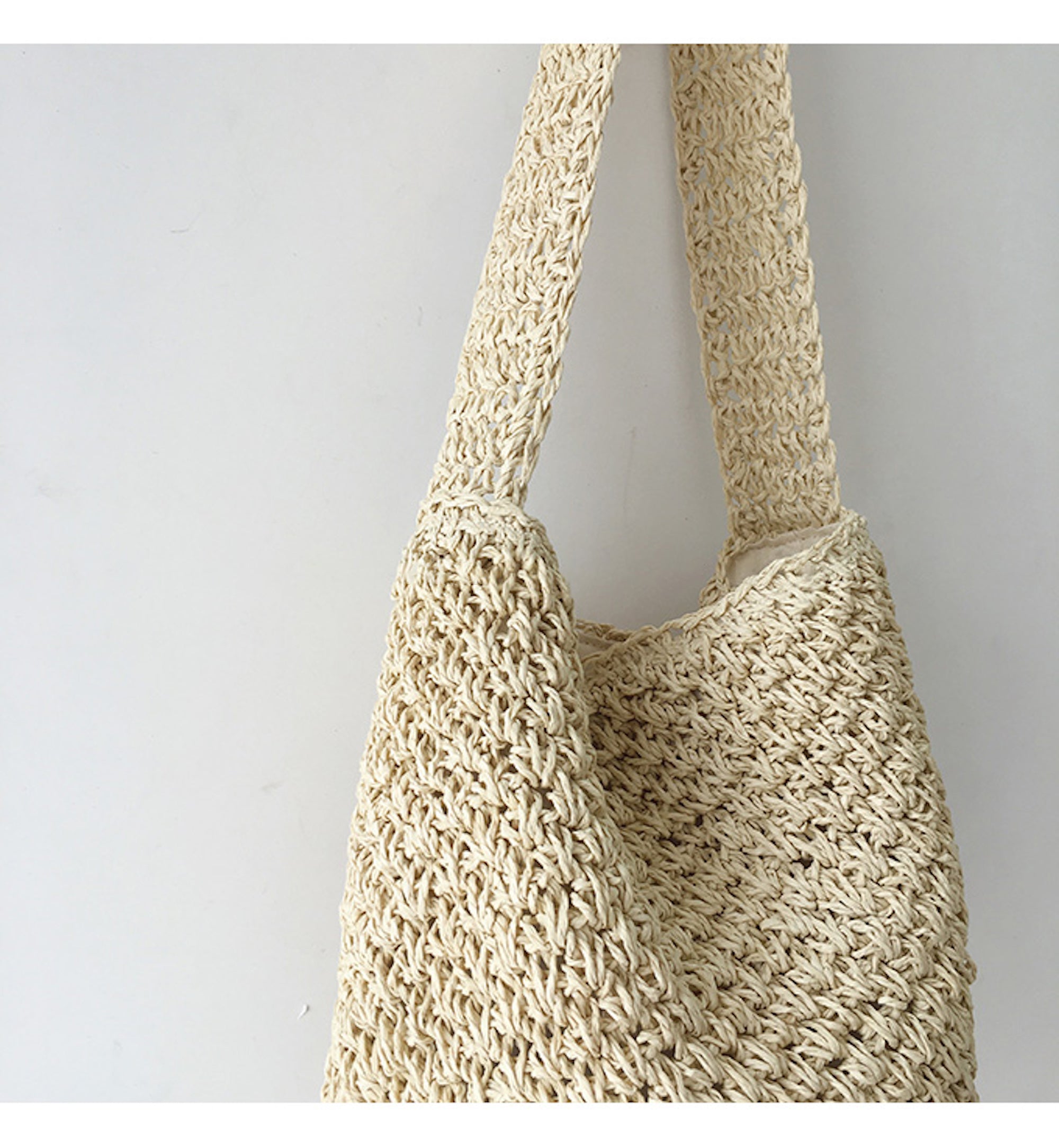 Buy Online High Quality, Unique Handmade Straw Shoulder Bucket Bag, Minimalistic Basket Design, Small Size, Handmade Summer Beach Purse, Raffia Bag - Elena Handbags