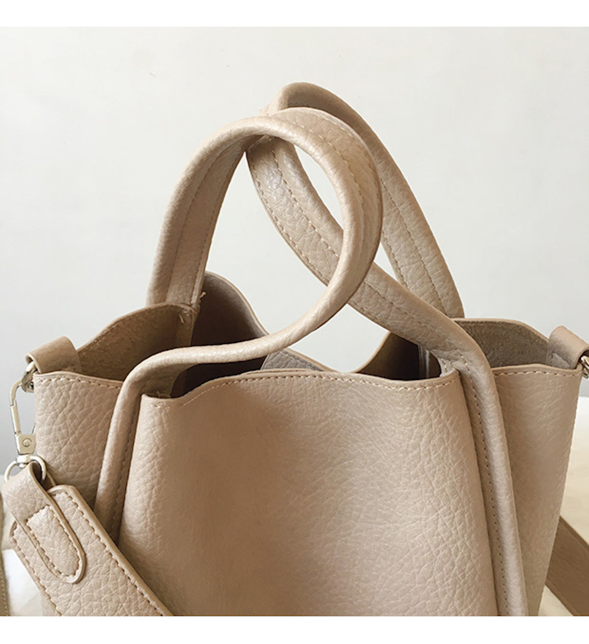 Ultra Soft Leather Bucket Bag