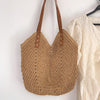Buy Online High Quality, Unique Handmade Retro Straw Woven Tote Bag with Leather Straps, Summer Beach Bag, Handmade Shoulder Bag, Boho Beach Bag - Elena Handbags