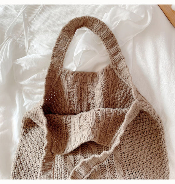 Elena Handbags Retro Knit Tote Bag