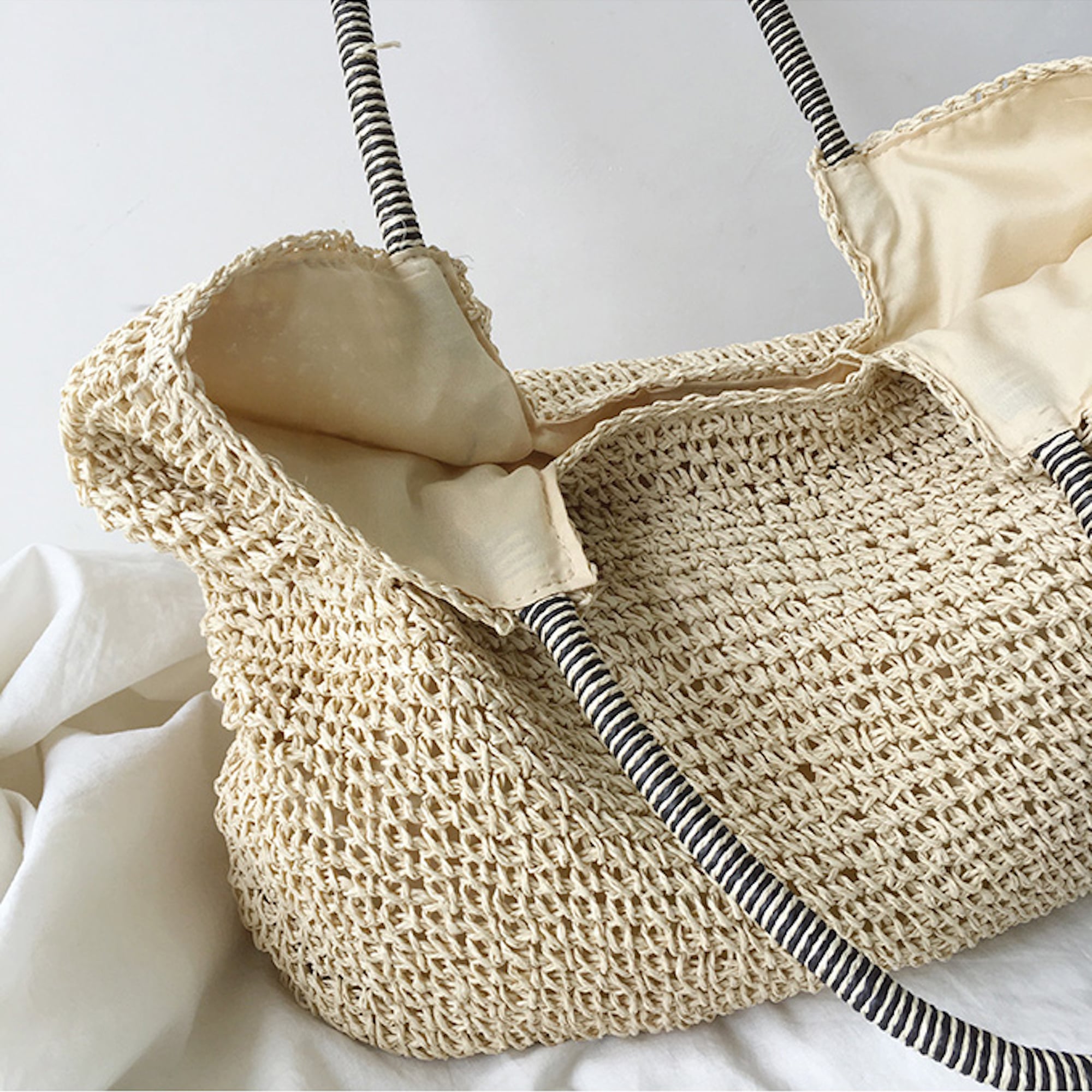 Beach Straw Woven Tote Bag