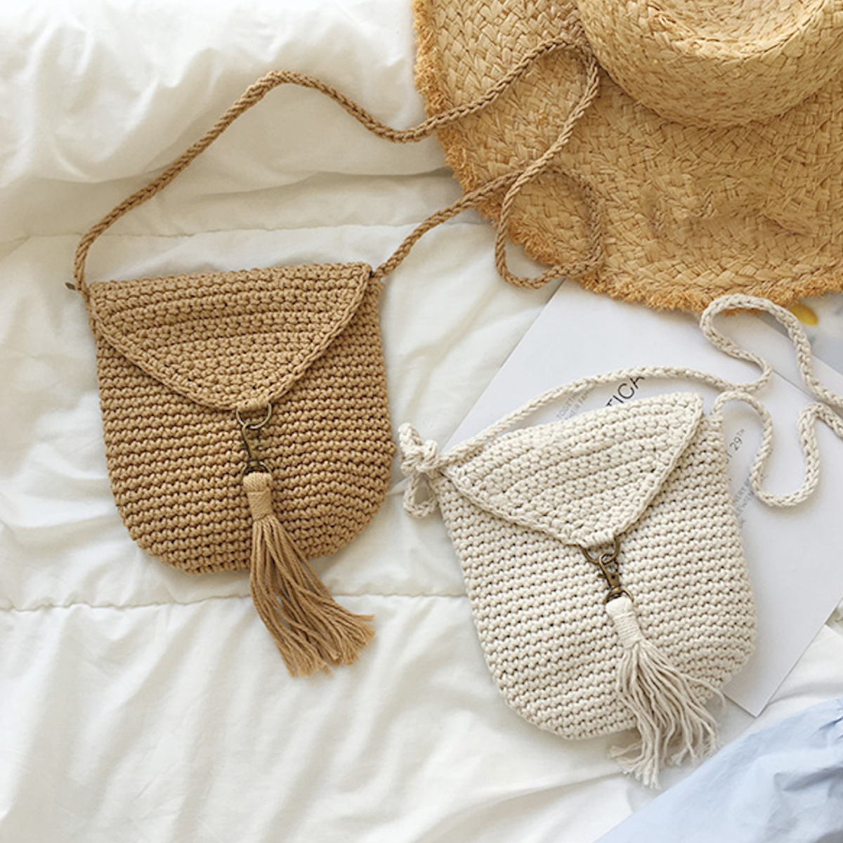 Handmade Crochet Mini Purse with Tassel
