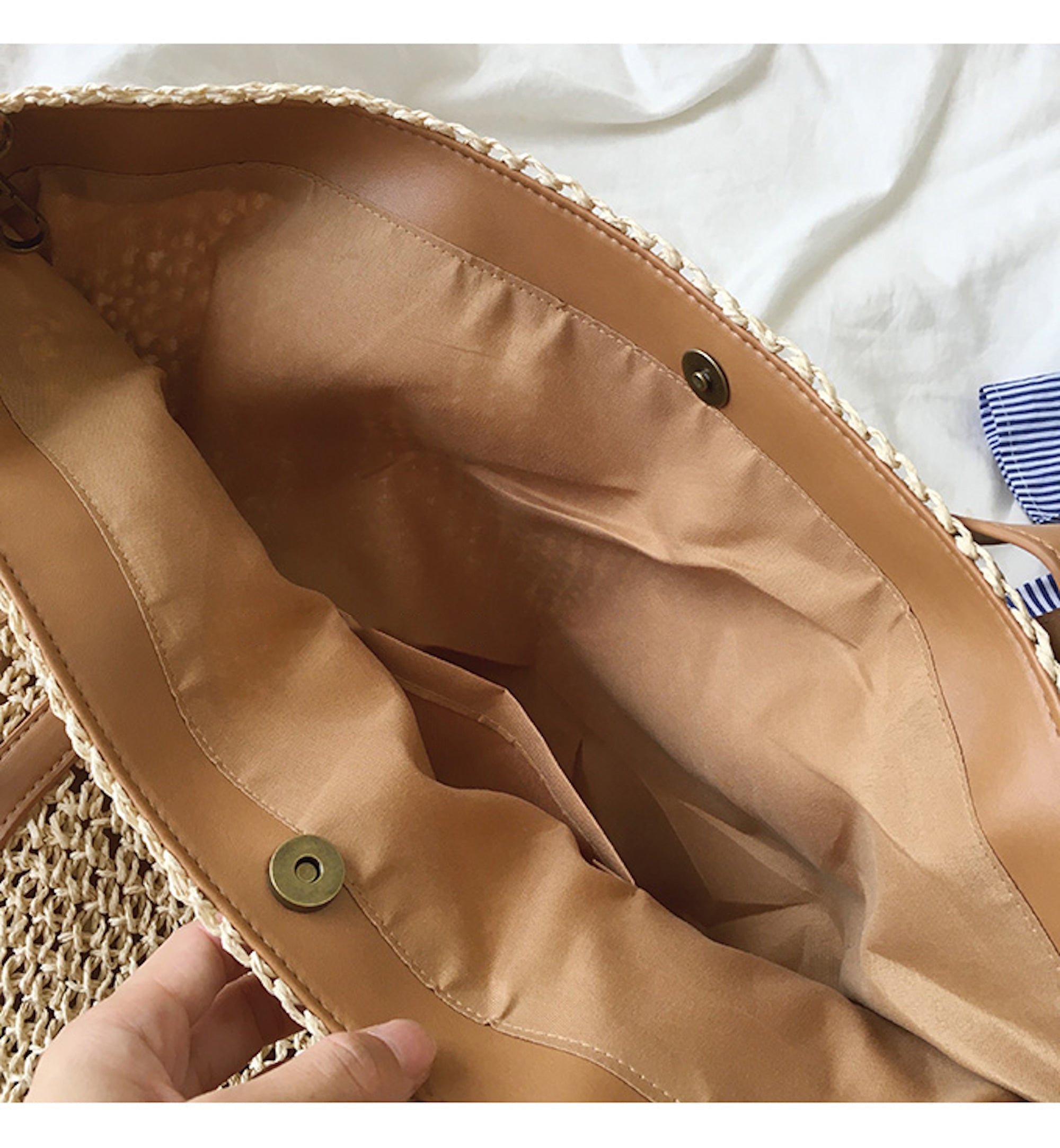 Buy Online High Quality, Unique Handmade Large Straw Woven Tote Bag with Leather Accents, Summer Bag, Everyday Shoulder Bag, Beach Bag - Elena Handbags