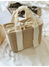 Buy Online Elena Handbags Summer Straw Beach Basket Handbag